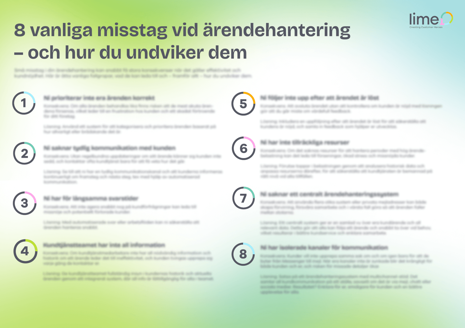 8 vanliga misstag vid ärendehantering – och hur du undviker dem