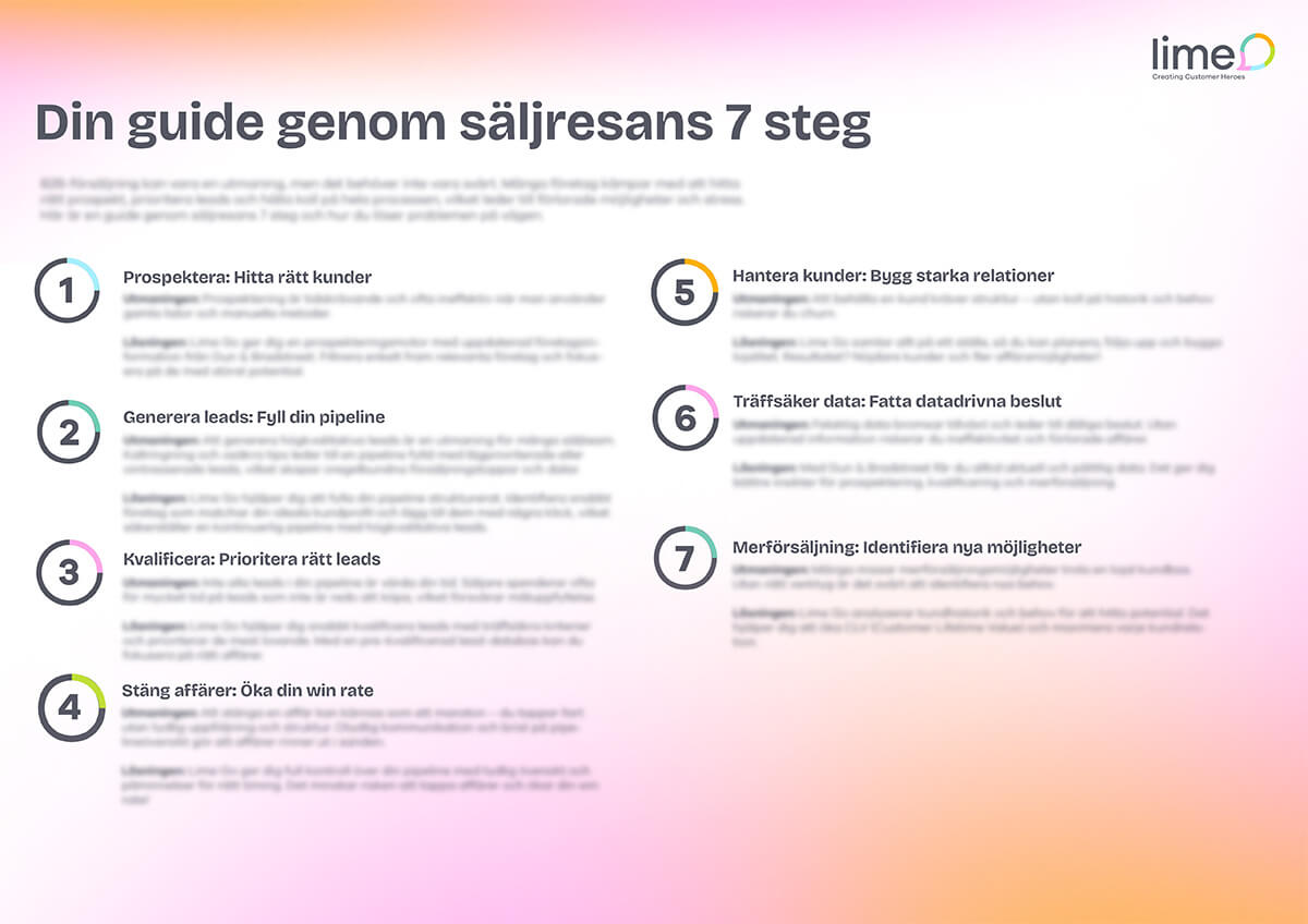 Din guide genom säljresans 7 steg